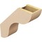 Ekena Millwork 5-inch W x 16-inch D x 16-inch H Carmel Rough Cedar Woodgrain TimberThane Knee Brace, Primed BRCUR05X16X16CARRCPR - alternate 2